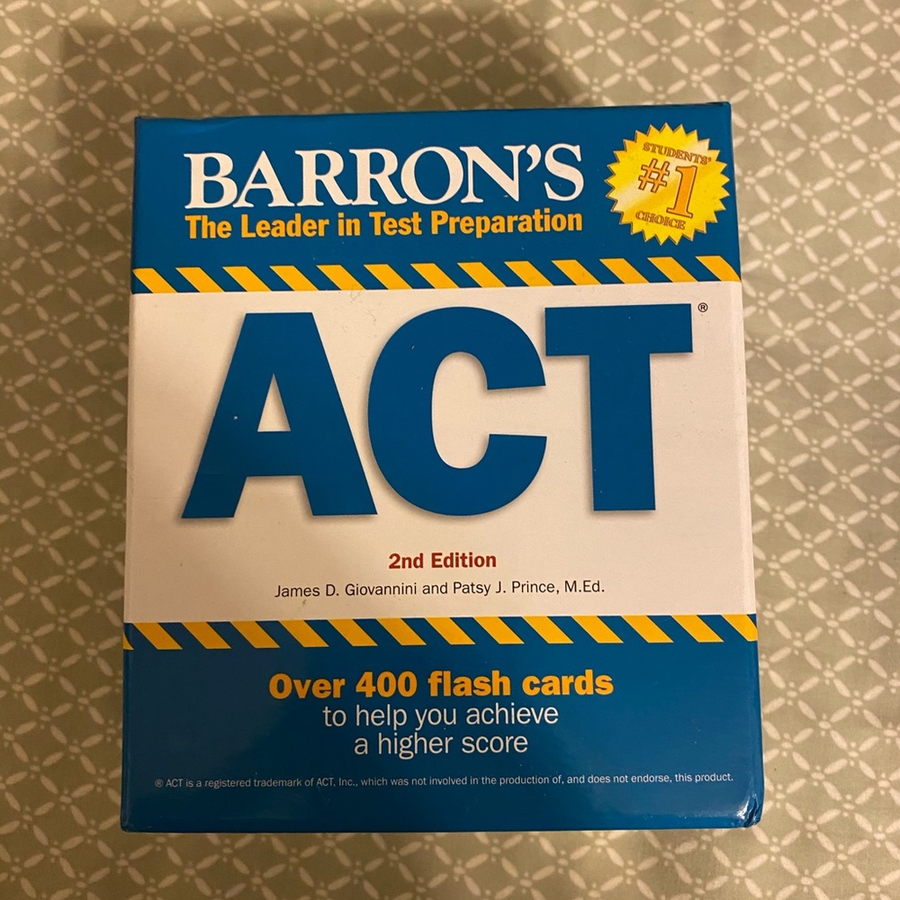 Barron’s ACT Flashcards : 400 Total!